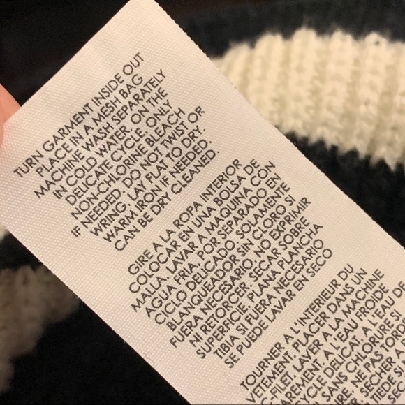 CAbi 5289 Whistle Black White Striped Cardigan XXS - Picture 10 of 11